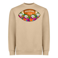 Mushroom American Football Floral Heavyweight Sweatshirt - CowCowDesign
