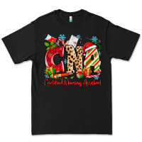 Black CNA Certified Nursing Assistant Christmas Premium Tee - MaliasSmallBusiness