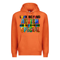 Carrot look beyond autism and see someone special Premium Hoodie - FaDigitalArtStudio