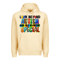 Pina Colada look beyond autism and see someone special Premium Hoodie - FaDigitalArtStudio