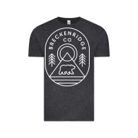 Vintage Black Breckenridge Colorado Bear Mountains Trees Hiking Vintage Tee - lanVoArt