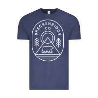 Vintage Denim Breckenridge Colorado Bear Mountains Trees Hiking Vintage Tee - lanVoArt
