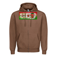 Chestnut flannels lattes leggings Zipper Hoodie - BundleAndBundleShop