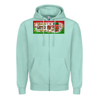 Seafoam flannels lattes leggings Zipper Hoodie - BundleAndBundleShop