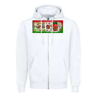 White flannels lattes leggings Zipper Hoodie - BundleAndBundleShop