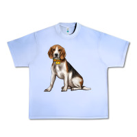 Grape Ice beagle with overflow Urban Heavy Tee - texasbilliewilder