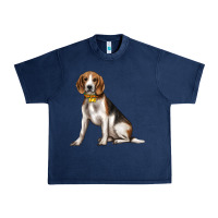 Navy beagle with overflow Urban Heavy Tee - texasbilliewilder