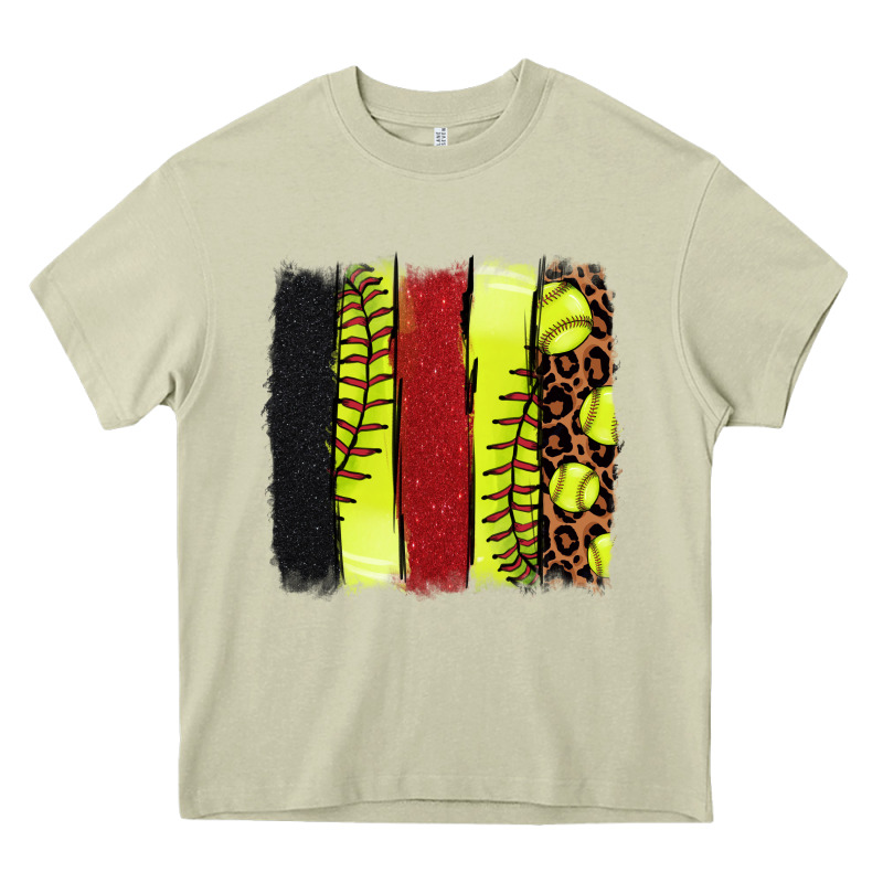 Softball Brushstroke Heavy Core Tee by NancyCooperArtShop | Teevron