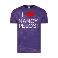 Cloud Purple Limited Edition I Love Nancy Pelosi Heart Madam Speaker Democratic Pol Vintage Tee - lanVoArt