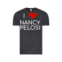 Vintage Black Limited Edition I Love Nancy Pelosi Heart Madam Speaker Democratic Pol Vintage Tee - lanVoArt