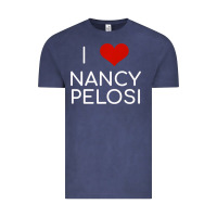 Vintage Denim Limited Edition I Love Nancy Pelosi Heart Madam Speaker Democratic Pol Vintage Tee - lanVoArt