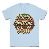 Dusty Blue Merry Christmas Y'all Classic Tee - Bettercallsaul