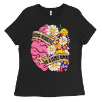 Black your anxiety is a lying bitch Ladies Tee - MaliasSmallBusiness
