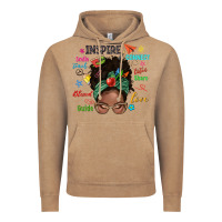 Vintage Coffee afro messy bun teach inspire love teacher blessed Vintage Hoodie - NancyCooperArtShop