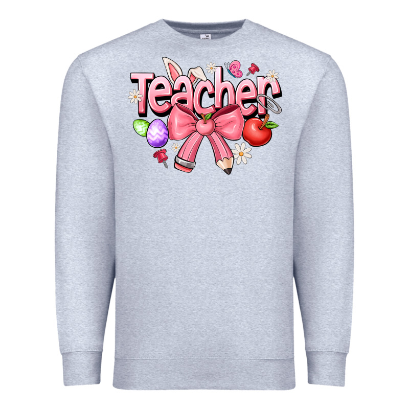 Easter Teacher Premium Sweatshirt by CowhideDigitalArt | Teevron