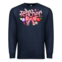 Navy easter teacher Premium Sweatshirt - CowhideDigitalArt