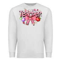 Oatmeal Heather easter teacher Premium Sweatshirt - CowhideDigitalArt