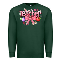 Sports Green easter teacher Premium Sweatshirt - CowhideDigitalArt