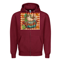 Burgundy blessed tumbler Zipper Hoodie - BundleAndBundleShop