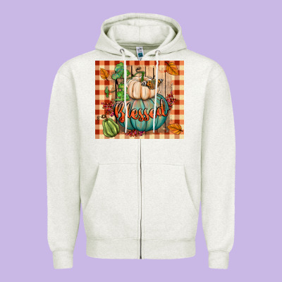 Blessed Tumbler Zipper Hoodie Designed By Bundleandbundleshop