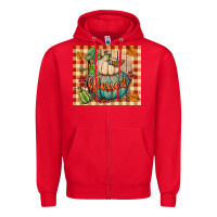 Red blessed tumbler Zipper Hoodie - BundleAndBundleShop