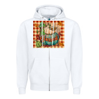 White blessed tumbler Zipper Hoodie - BundleAndBundleShop