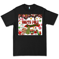 Black North Pole Hot Chocolate christmas Premium Tee - MaliasSmallBusiness