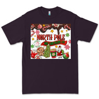 Plum North Pole Hot Chocolate christmas Premium Tee - MaliasSmallBusiness