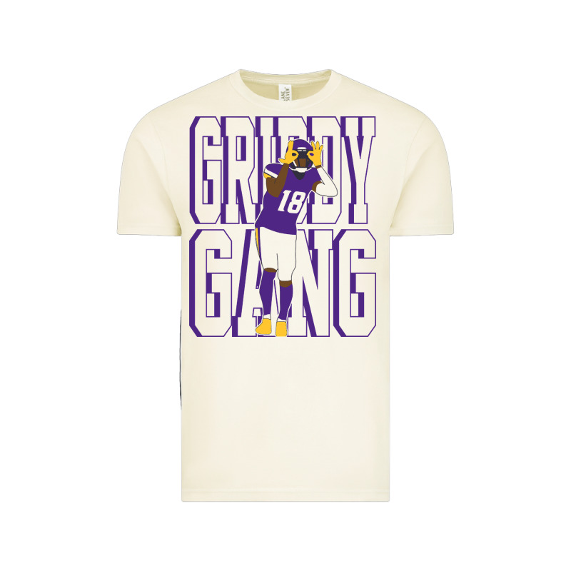 Justin Jefferson -griddy Gang Vintage Tee by lanVoArt | Teevron