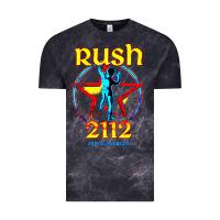 Cloud Black rush blue starman 2112  40th anniversary Vintage Tee - lanVoArt