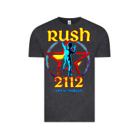 Vintage Black rush blue starman 2112  40th anniversary Vintage Tee - lanVoArt