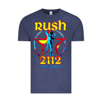 Vintage Denim rush blue starman 2112  40th anniversary Vintage Tee - lanVoArt