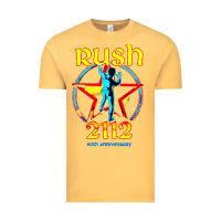 Vintage Mustard rush blue starman 2112  40th anniversary Vintage Tee - lanVoArt