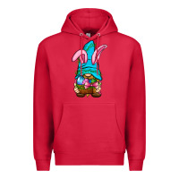 Cardinal Easter Wicker Basket Gnome Premium Hoodie - BundleAndBundleShop