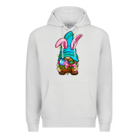 Dove Grey Easter Wicker Basket Gnome Premium Hoodie - BundleAndBundleShop