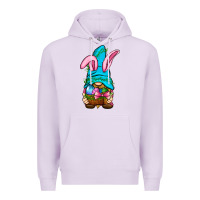 Lilac Easter Wicker Basket Gnome Premium Hoodie - BundleAndBundleShop