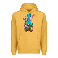 Mustard Easter Wicker Basket Gnome Premium Hoodie - BundleAndBundleShop
