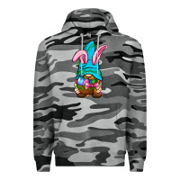 Slate Camo Easter Wicker Basket Gnome Premium Hoodie - BundleAndBundleShop