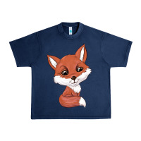 Navy fox Urban Heavy Tee - texasbilliewilder