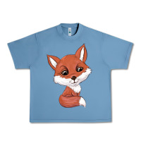 Pebble Blue fox Urban Heavy Tee - texasbilliewilder