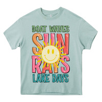 Arona boat waves sun rays lake days Heavy Core Tee - JahusDesignShop