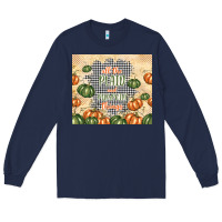 Navy all the plaid and pumpkin things Long Sleeve Tee - TumblerDesignByShophia