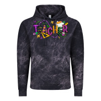 Cloud Black mardi gras teacher Vintage Hoodie - texasbilliewilder
