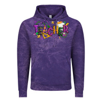 Cloud Purple mardi gras teacher Vintage Hoodie - texasbilliewilder