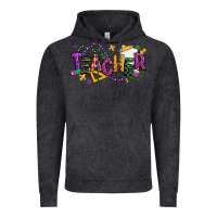 Vintage Black mardi gras teacher Vintage Hoodie - texasbilliewilder