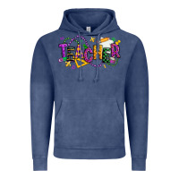 Mardi Gras Teacher Vintage Hoodie | Teevron