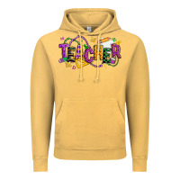 Vintage Mustard mardi gras teacher Vintage Hoodie - texasbilliewilder