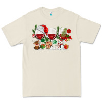 Bone Christmas Wine Glasses Premium Tee - MaliasSmallBusiness
