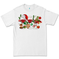 White Christmas Wine Glasses Premium Tee - MaliasSmallBusiness