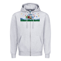 Heather Grey let it snow libbey glass Zipper Hoodie - BundleAndBundleShop